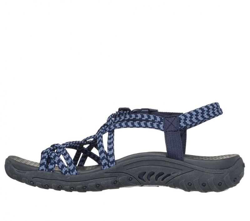 Navy Skechers Reggae - Perfect Duo Women's Sandals | CKDY-09513