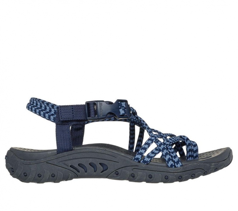 Navy Skechers Reggae - Perfect Duo Women\'s Sandals | CKDY-09513