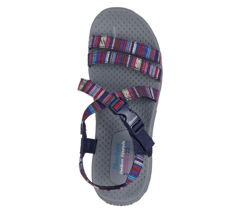 Navy Skechers Reggae - Trail On By Women's Sandals | JPBG-62135