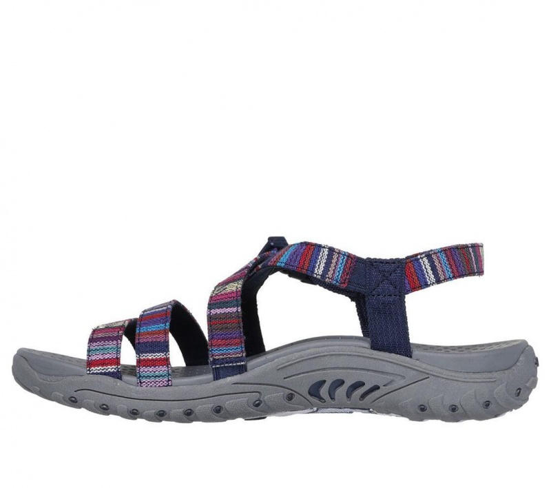 Navy Skechers Reggae - Trail On By Women's Sandals | JPBG-62135