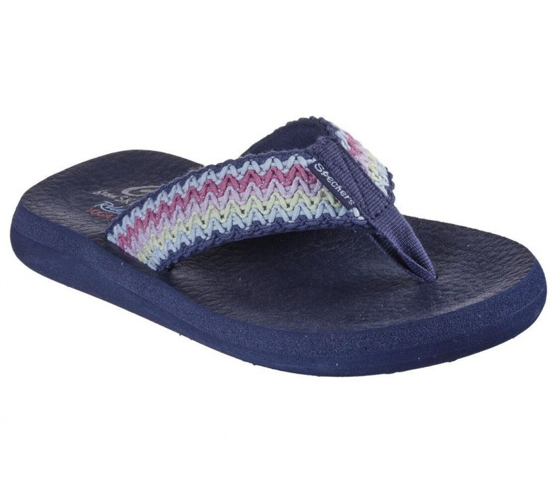 Navy Skechers Relaxed Fit: Asana - Vacationer Women's Sandals | XDAL-42095