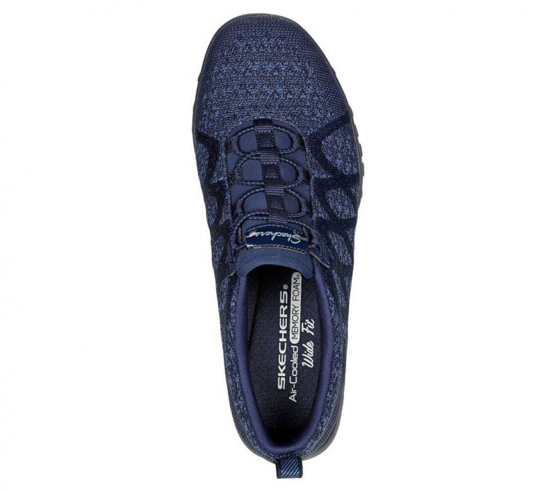 Navy Skechers Relaxed Fit: Breathe-easy - Infi-knity Women's Slip On | WVGC-79538