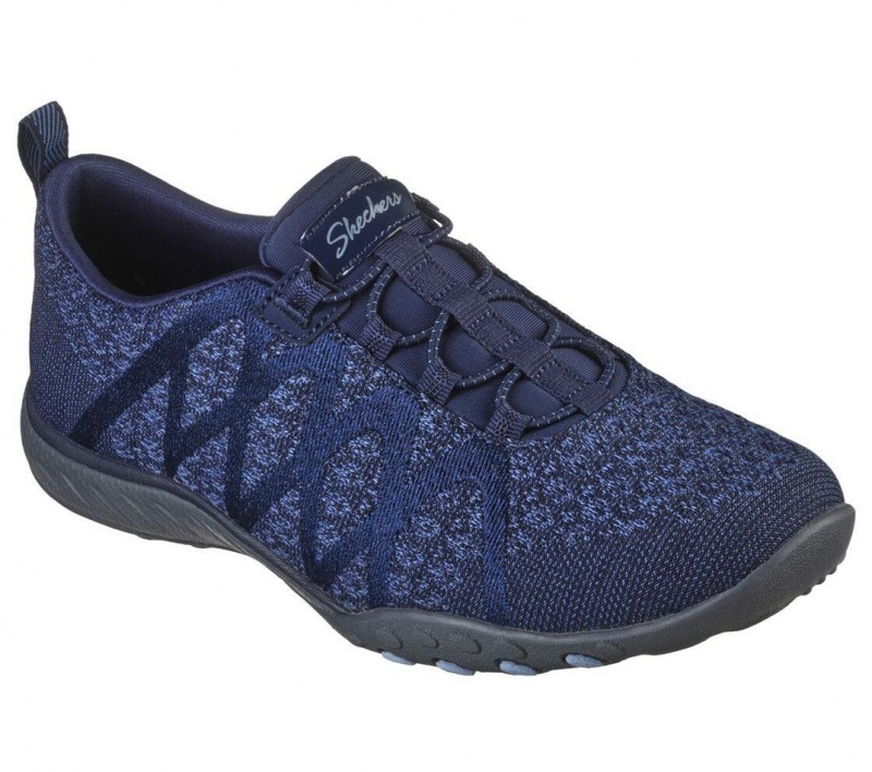 Navy Skechers Relaxed Fit: Breathe-easy - Infi-knity Women's Slip On | WVGC-79538