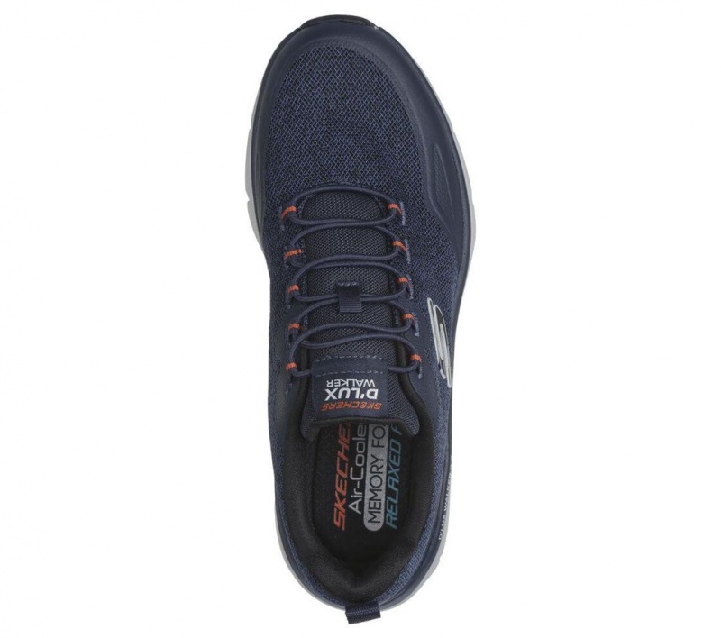 Navy Skechers Relaxed Fit: D'lux Walker 2.0 - Steadyway Men's Slip On | MGVR-17398