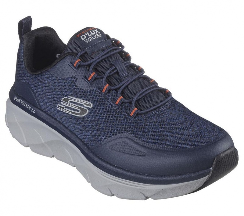 Navy Skechers Relaxed Fit: D'lux Walker 2.0 - Steadyway Men's Slip On | MGVR-17398