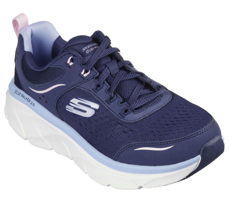 Navy Skechers Relaxed Fit: D'lux Walker 2.0 - Daisy Doll Women's Sneakers | FHEP-13605