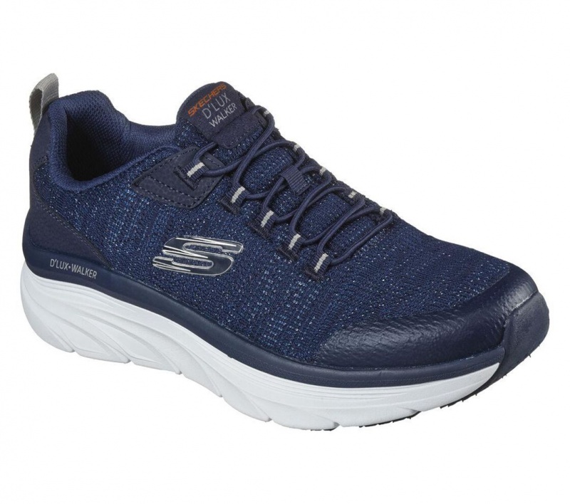 Navy Skechers Relaxed Fit: D'lux Walker - Pensive Men's Sneakers | PNUM-23145