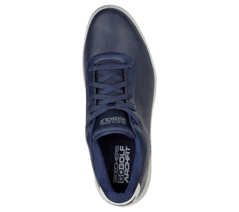 Navy Skechers Relaxed Fit: Go Golf Drive 5 Lx Men's Walking Shoes | BTNK-94602