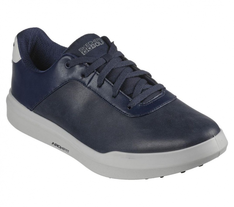 Navy Skechers Relaxed Fit: Go Golf Drive 5 Lx Men's Walking Shoes | BTNK-94602