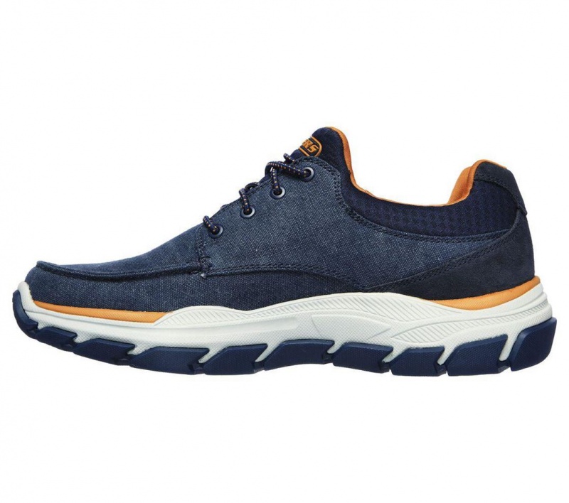 Navy Skechers Relaxed Fit: Respected - Loleto Men's Boat Shoes | RKID-92045