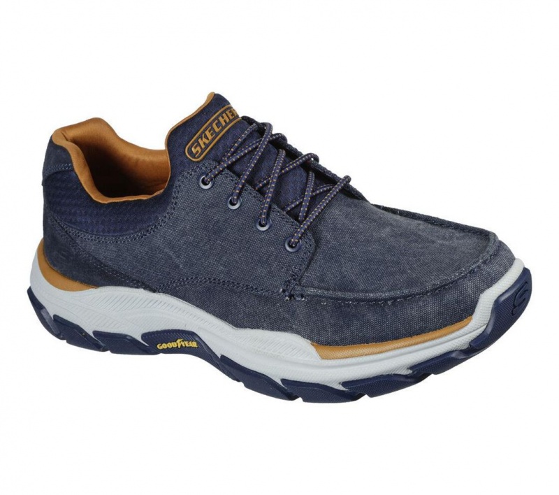 Navy Skechers Relaxed Fit: Respected - Loleto Men's Boat Shoes | RKID-92045