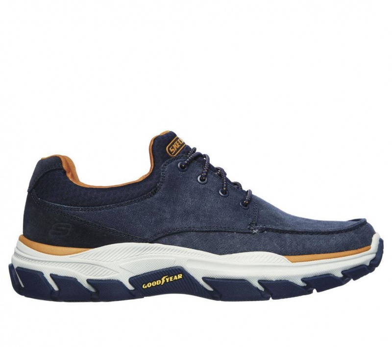 Navy Skechers Relaxed Fit: Respected - Loleto Men\'s Boat Shoes | RKID-92045