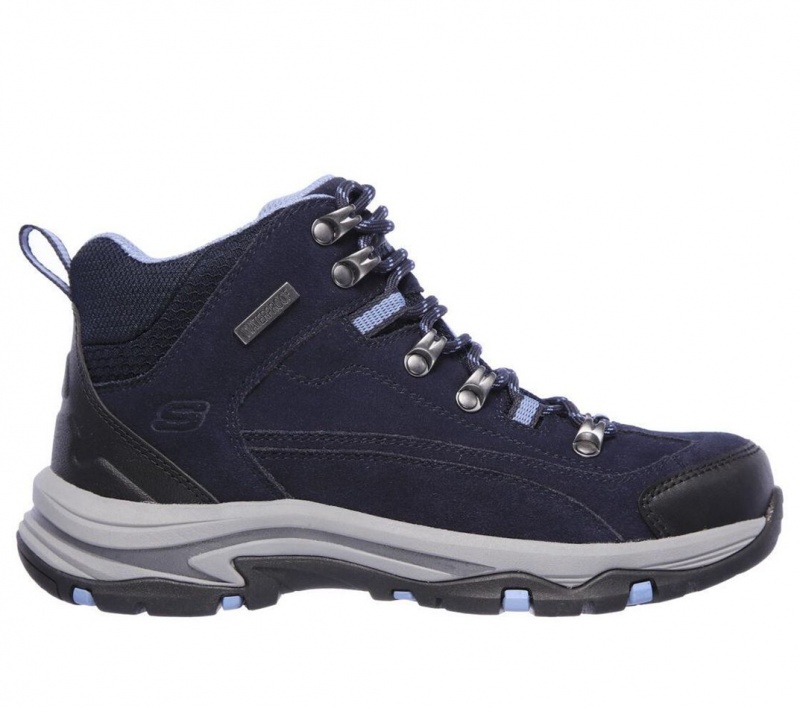 Navy Skechers Relaxed Fit: Trego - Alpine Trail Women\'s Boots | SMHR-20976