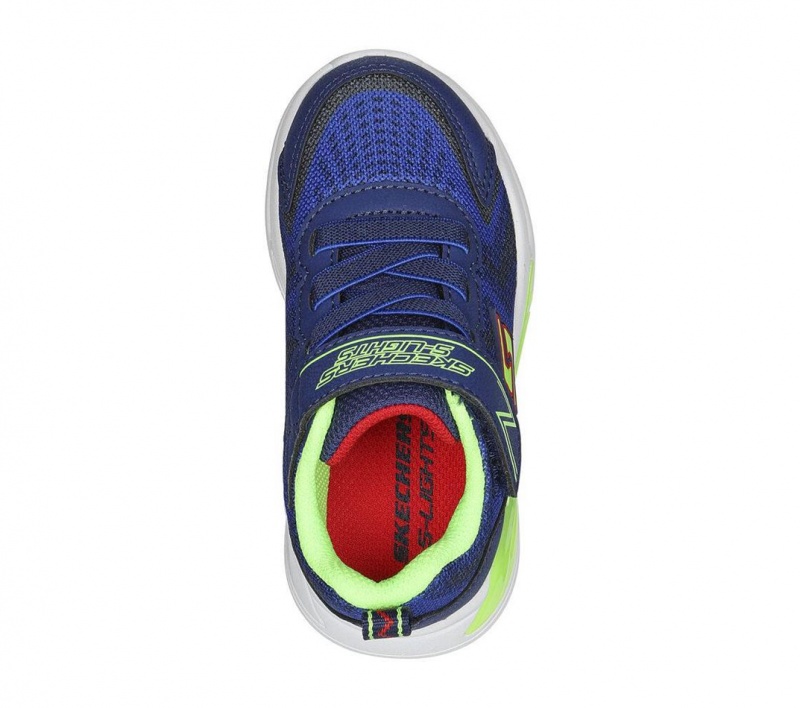 Navy Skechers S Lights: Tri-namics Boys' Sneakers | XLFY-69712