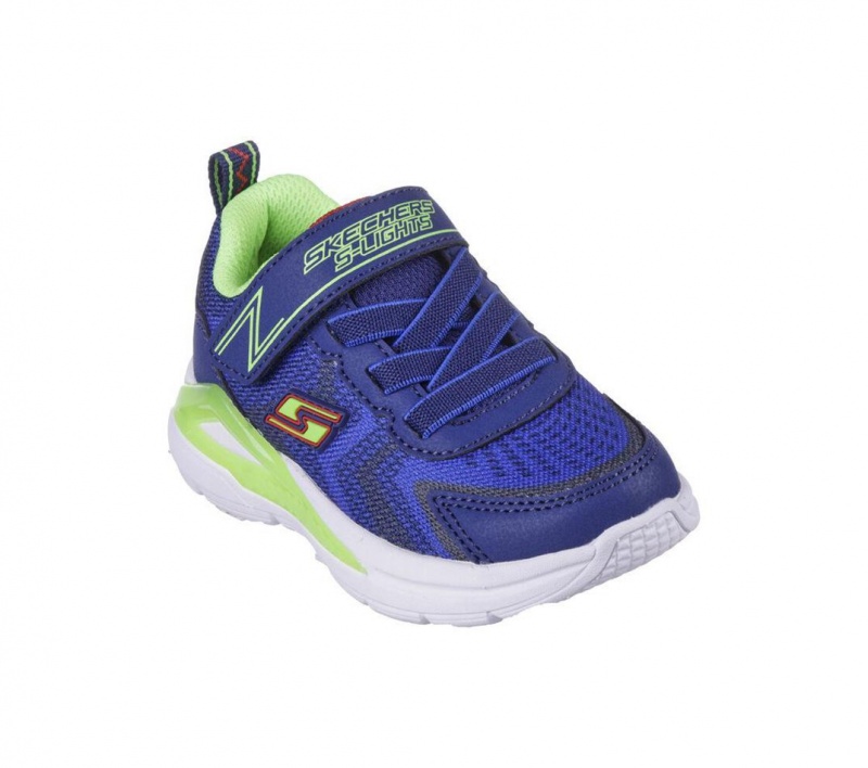 Navy Skechers S Lights: Tri-namics Boys' Sneakers | XLFY-69712