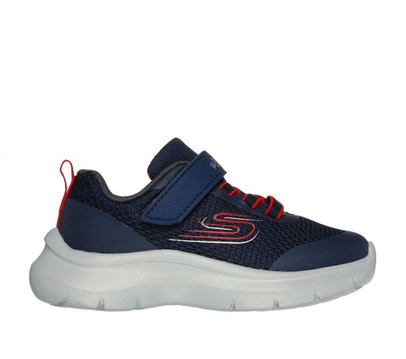 Navy Skechers Skech Fast - Brisk Buddies Boys\' Sneakers | BYUS-13864