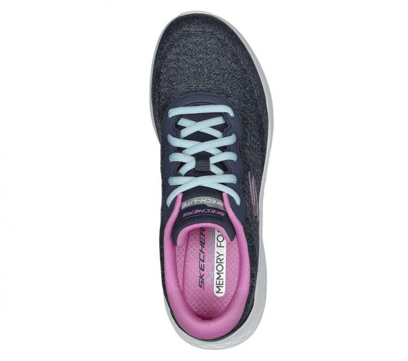 Navy Skechers Skech-lite Pro - Cute Debut Women's Sneakers | EXNR-63751