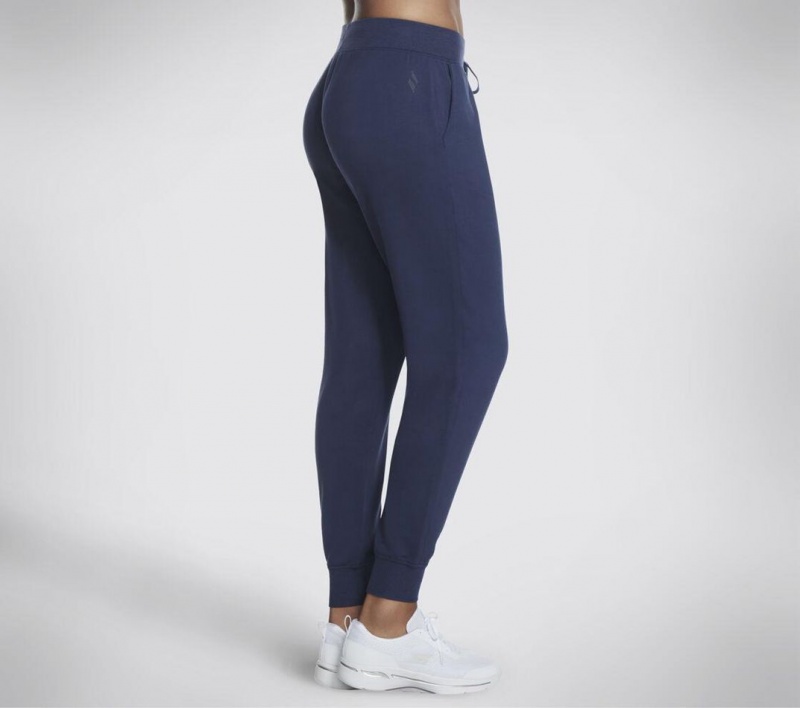 Navy Skechers Skechluxe Restful Jogger Women's Pants | YPJK-80439