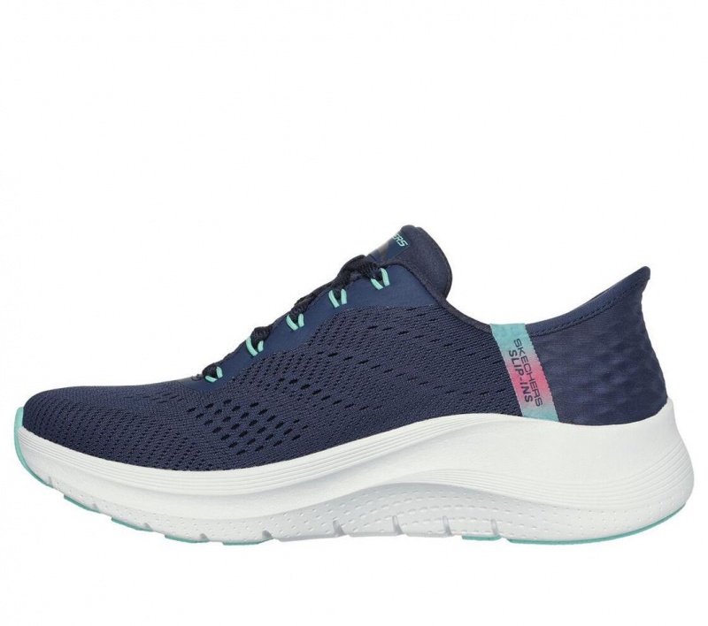 Navy Skechers Slip-ins: Arch Fit 2.0 - Easy Chic Women's Sneakers | GYRN-56729