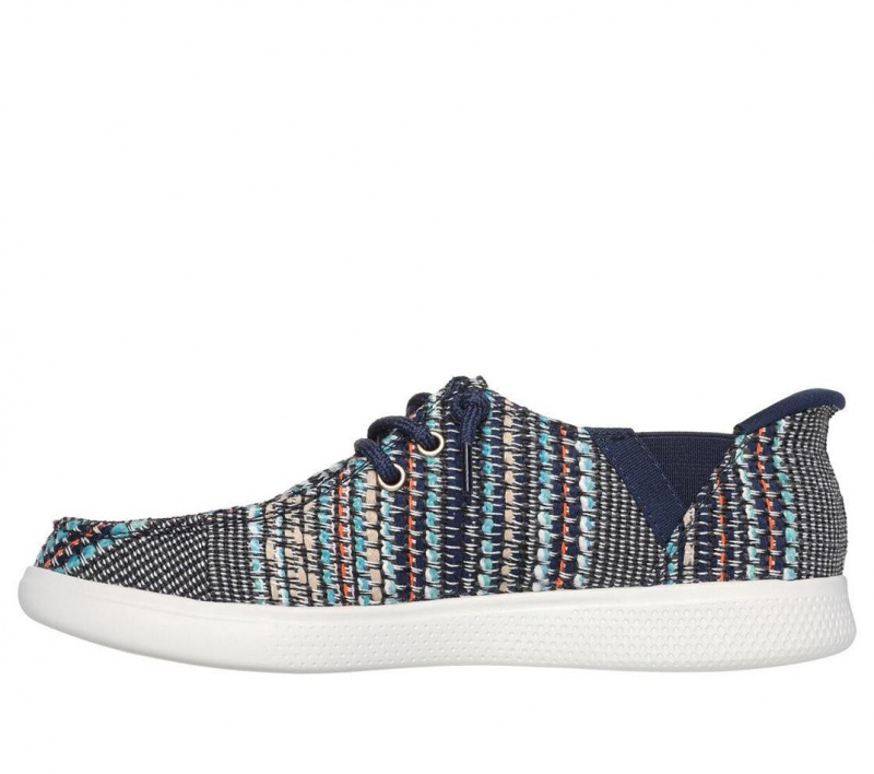 Navy Skechers Slip-ins: Bobs Skip Cute - August Air Women's Boat Shoes | CQWU-26390