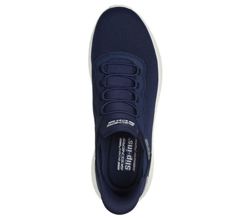 Navy Skechers Slip-ins: Bobs Sport Squad Chaos Men's Sneakers | ZSUV-12097