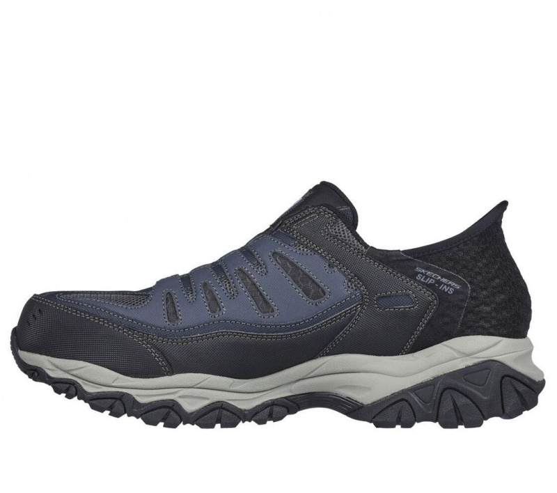 Navy Skechers Slip-ins Cankton - Faison Men's Work Shoes | WRSP-85613