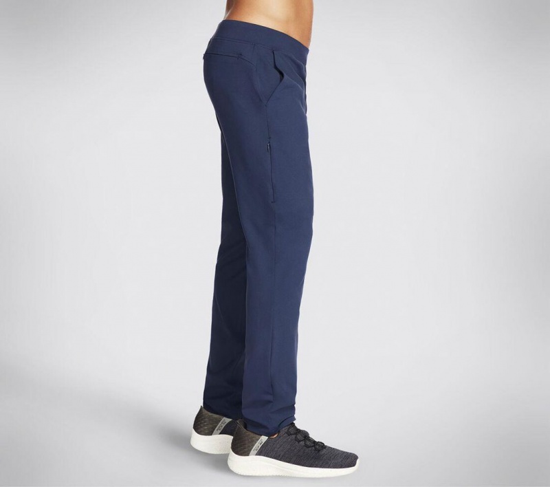 Navy Skechers Slip-ins Controller Tapered Men's Pants | OBWJ-71542