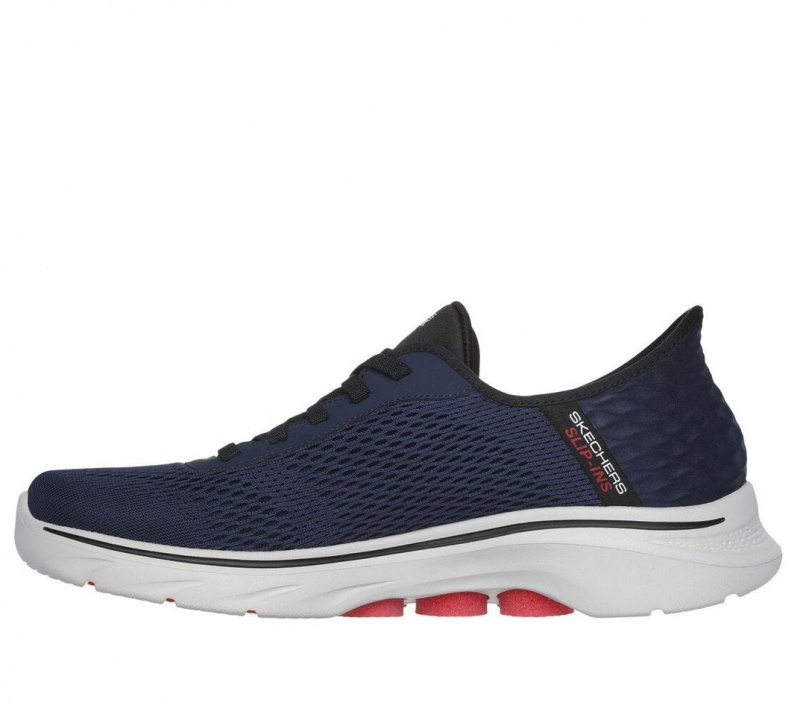 Navy Skechers Slip-ins: Go Walk 7 - Free Hand 2 Men's Sneakers | CBLE-37956