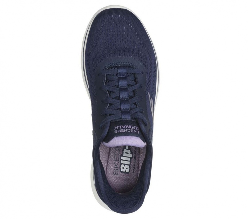 Navy Skechers Slip-ins: Go Walk 7 - Valin Women's Sneakers | YJAC-94823