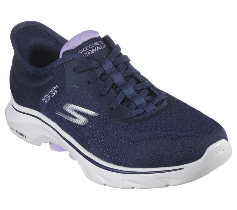 Navy Skechers Slip-ins: Go Walk 7 - Valin Women's Sneakers | YJAC-94823