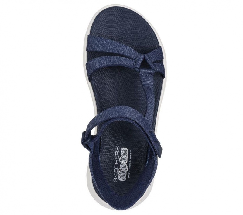 Navy Skechers Slip-ins: Go Walk Flex Sd - Illuminate Women's Sandals | KGHW-98215