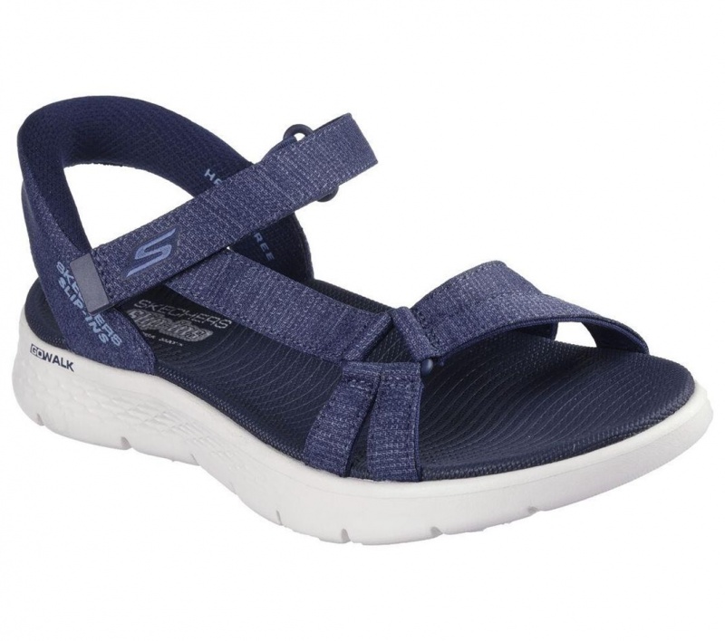 Navy Skechers Slip-ins: Go Walk Flex Sd - Illuminate Women's Sandals | KGHW-98215