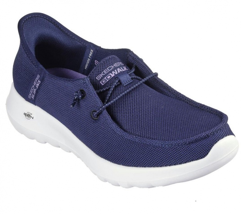 Navy Skechers Slip-ins: Go Walk Joy - Idalis Women's Boat Shoes | DIOK-13597