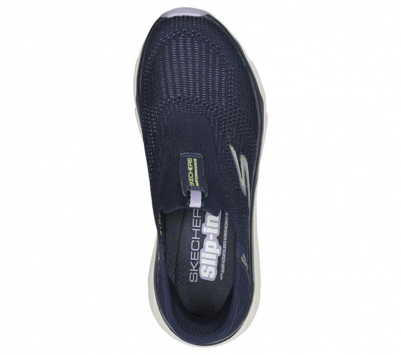 Navy Skechers Slip-ins: Max Cushioning - Smooth Women's Sneakers | QSHY-91825