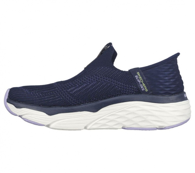 Navy Skechers Slip-ins: Max Cushioning - Smooth Women's Sneakers | QSHY-91825