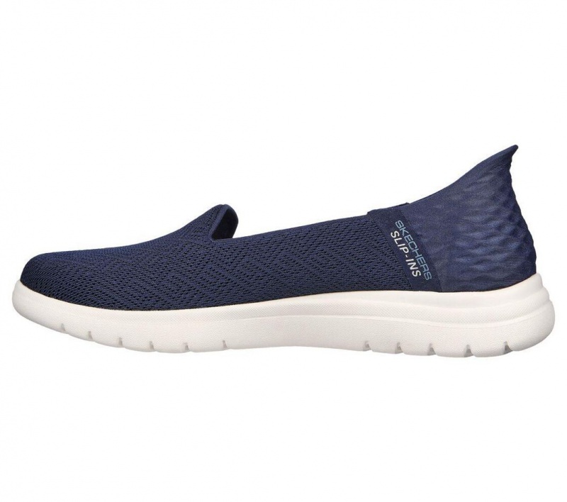 Navy Skechers Slip-ins: On The Go Flex - Astonish Women's Flats | JZSG-07496