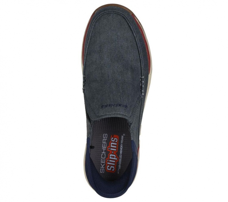 Navy Skechers Slip-ins Relaxed Fit: Expected - Cayson Men's Boat Shoes | YGBA-43927