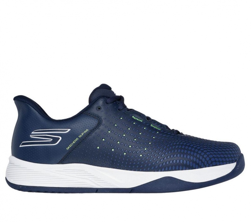 Navy Skechers Slip-ins Relaxed Fit: Viper Court Reload Men\'s Sneakers | IJLQ-16983