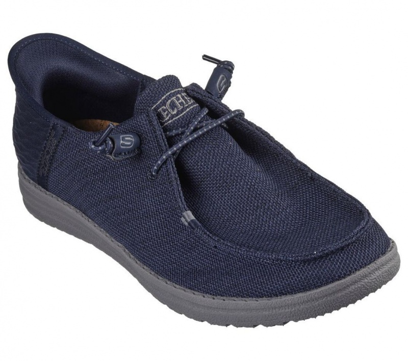 Navy Skechers Slip-ins Rf: Melson - Bronn Men's Boat Shoes | QFTI-07251