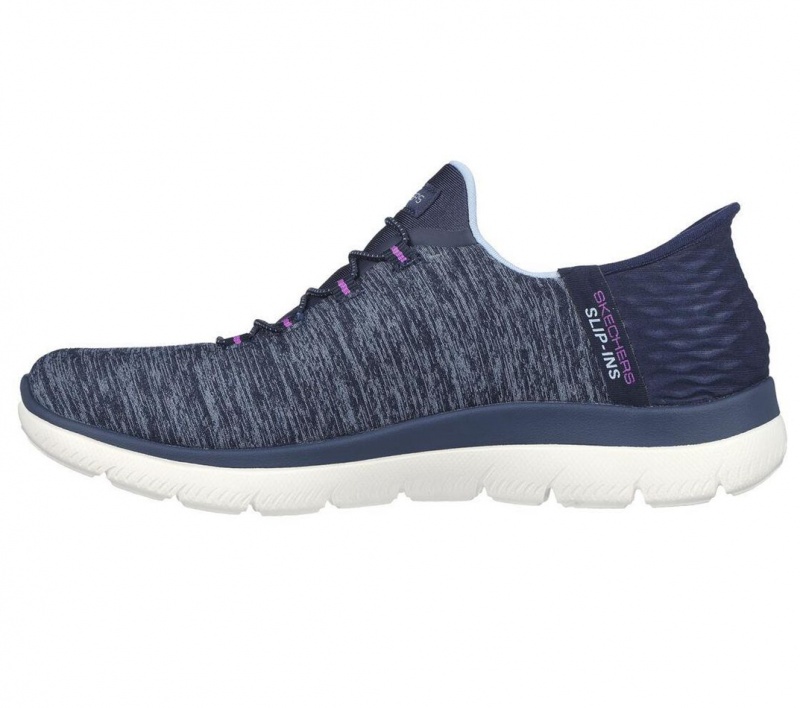 Navy Skechers Slip-ins: Summits - Dazzling Haze Women's Sneakers | PDIU-92734