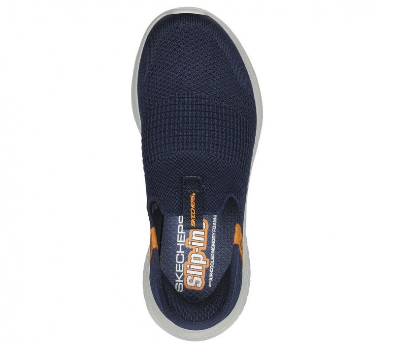 Navy Skechers Slip-ins: Ultra Flex 3.0 - Smooth Step Boys' Sneakers | FZIJ-62743