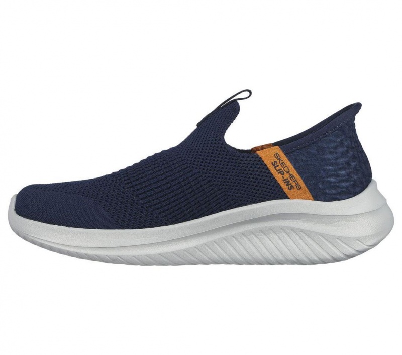 Navy Skechers Slip-ins: Ultra Flex 3.0 - Smooth Step Boys' Sneakers | FZIJ-62743