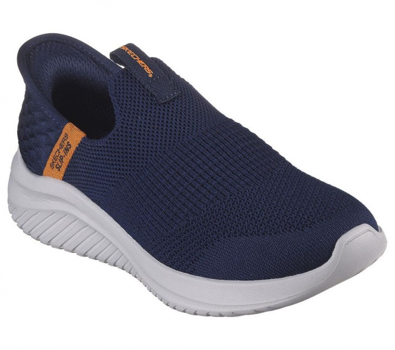 Navy Skechers Slip-ins: Ultra Flex 3.0 - Smooth Step Boys' Sneakers | FZIJ-62743