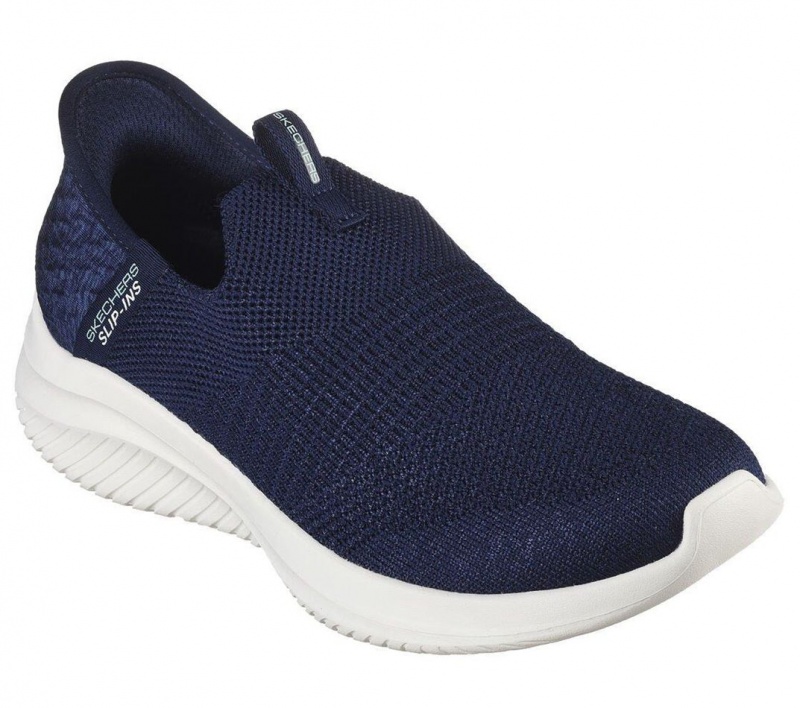 Navy Skechers Slip-ins: Ultra Flex 3.0 - Smooth Step Women's Sneakers | JFMO-34056