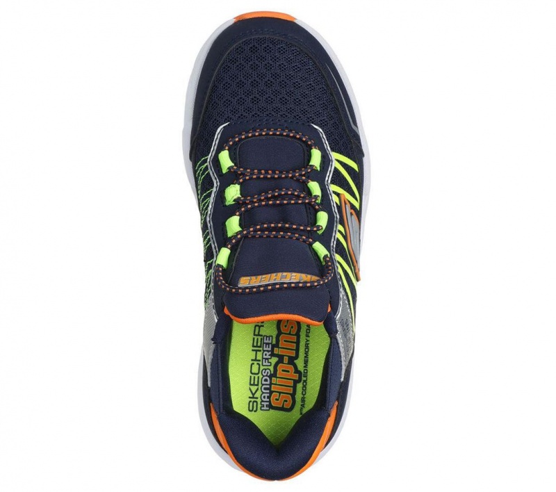 Navy Skechers Slip-ins - Turbo Tread Boys' Sneakers | JFWZ-20685