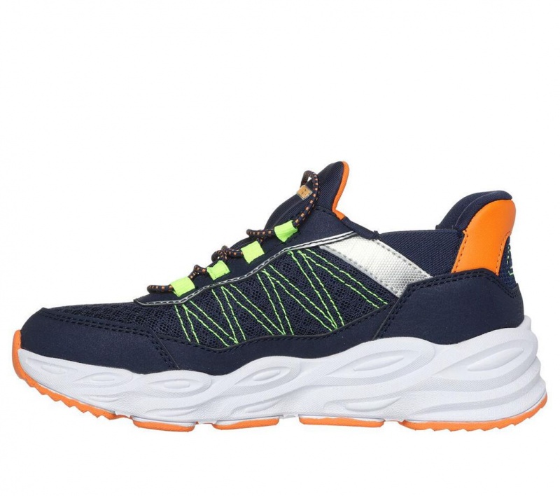 Navy Skechers Slip-ins - Turbo Tread Boys' Sneakers | JFWZ-20685