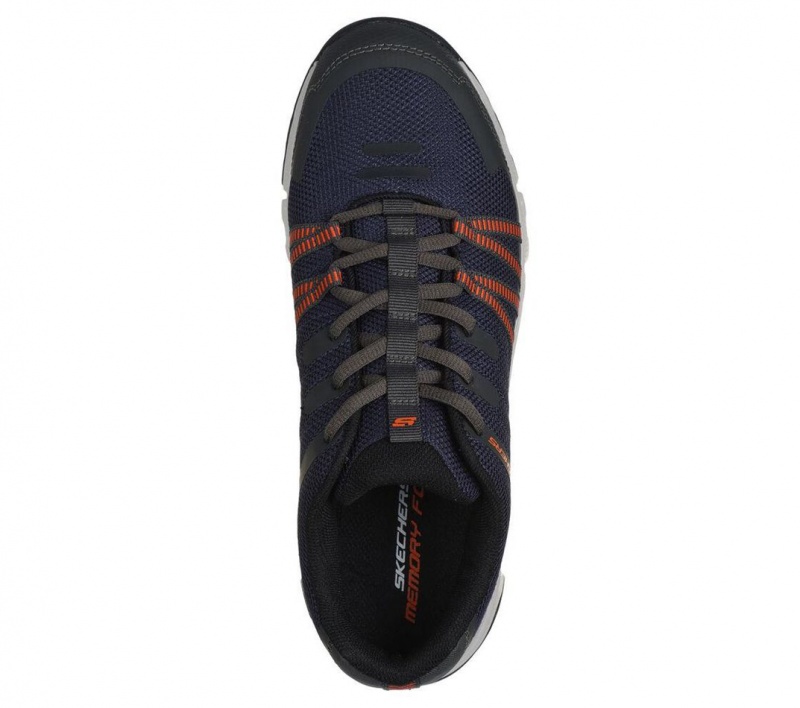 Navy Skechers Summits At - Twin Bridges Men's Sneakers | HWKQ-64589