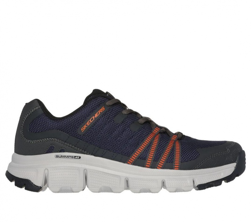 Navy Skechers Summits At - Twin Bridges Men\'s Sneakers | HWKQ-64589