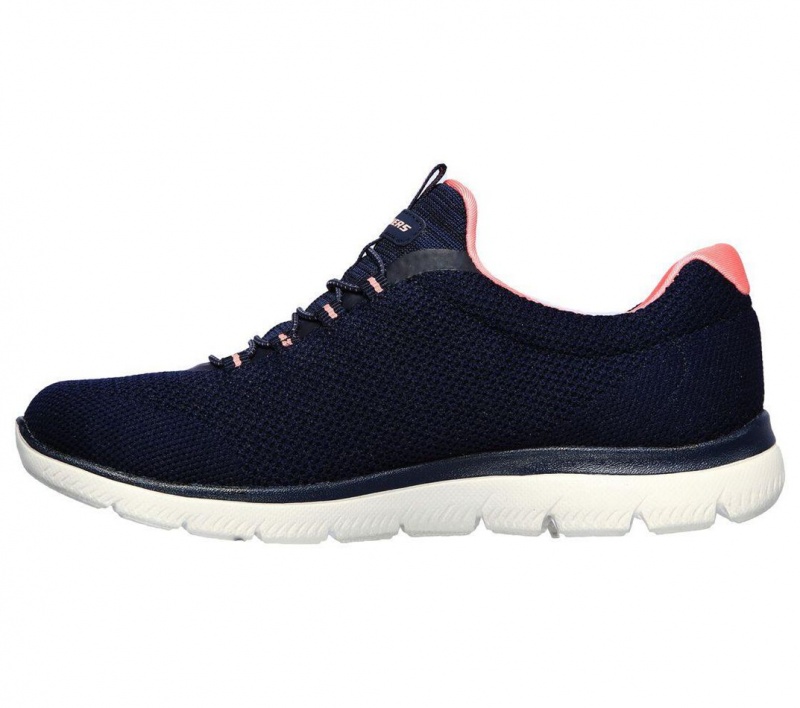 Navy Skechers Summits - Cool Classic Women's Sneakers | XIPM-68159