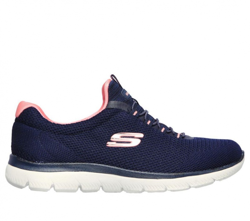 Navy Skechers Summits - Cool Classic Women\'s Sneakers | XIPM-68159